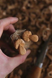 Image 3 of Penny Bun Mushroom Earrings 