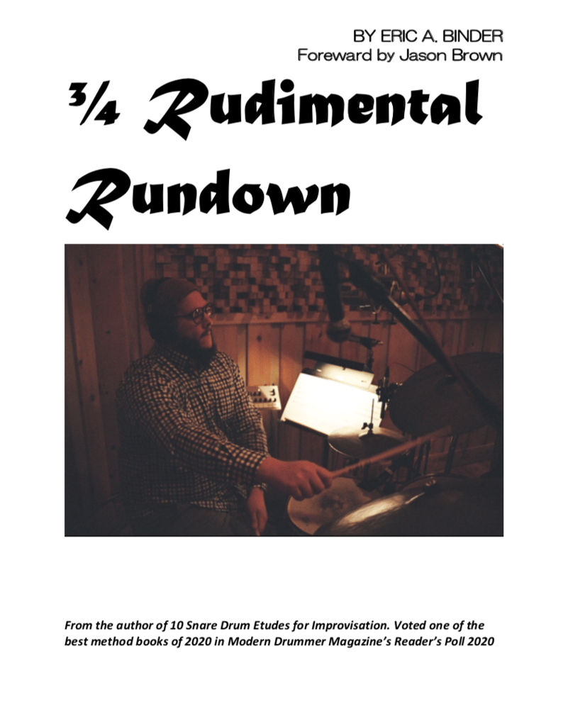 Image of Hard Copy- 3/4 Rudimental Rundown