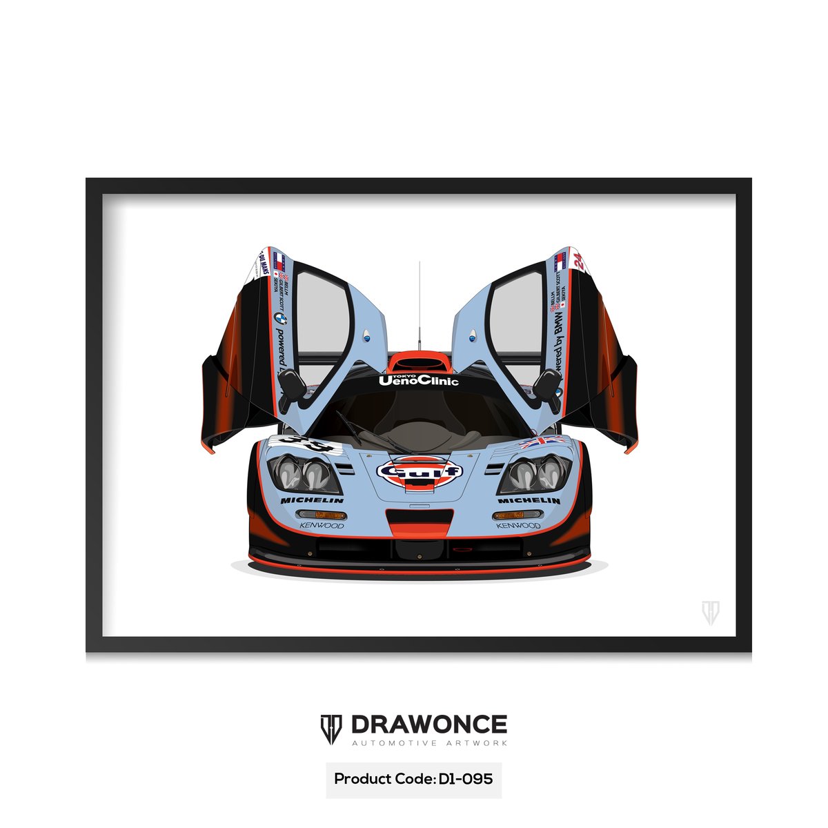 Gulf Mclaren F1 Gtr Longtail Drawonce