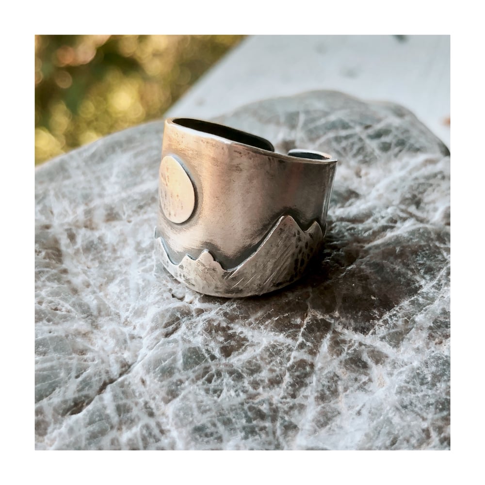 Image of Moon On the Range Cuff Ring