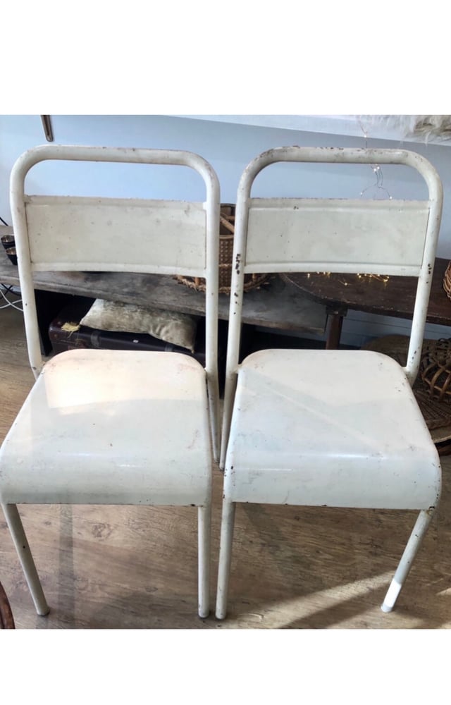 Image of Paire chaise métal