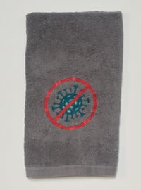 Image 1 of No Virus Hand Towel