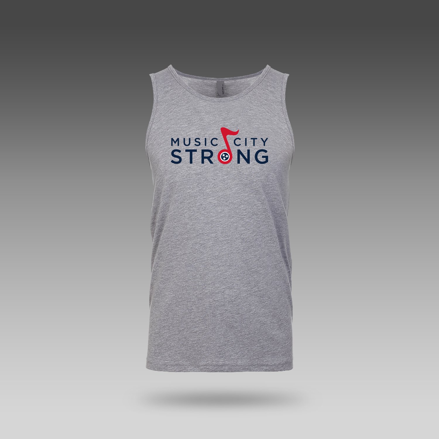 Image of Music City Strong™ Logo Tank Top (Heather Gray)