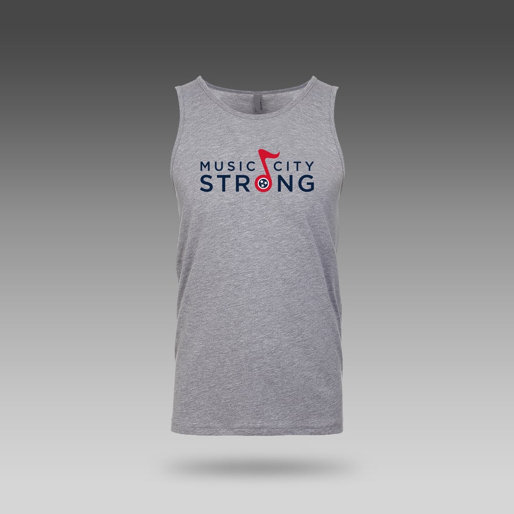 Image of Music City Strong™ Logo Tank Top (Heather Gray)
