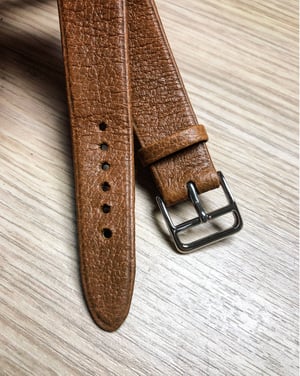 Image of Hand-rolled vintage Pigskin rembordé watch strap