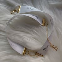 WHITE DIOR choker