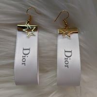 WHITE DIOR earrings