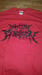 Image of PARASITIC EXTIRPATION RED T SHIRT