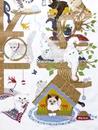 Image 3 of Playful Cats Tea Towel