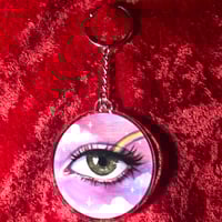 RAINBOW EYE KEYCHAINS