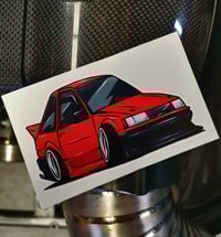 Cartoon AE86 Sticker
