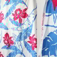 Image 4 of turquoise blue tropical blues 7/8 sleeveless tank summer twirl twirly sundress dress