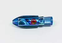 Image 2 of 5” BULLET BLUE W/PAUA SHELL