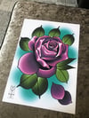 Purple Rose Print