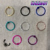  Nose ring- medium size (8mm) ANODIZED SILVER