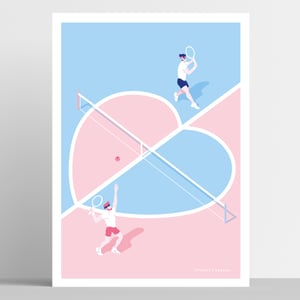 "Two Players, One Game" - Artprint