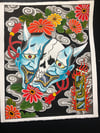 Hannya and Flowers 