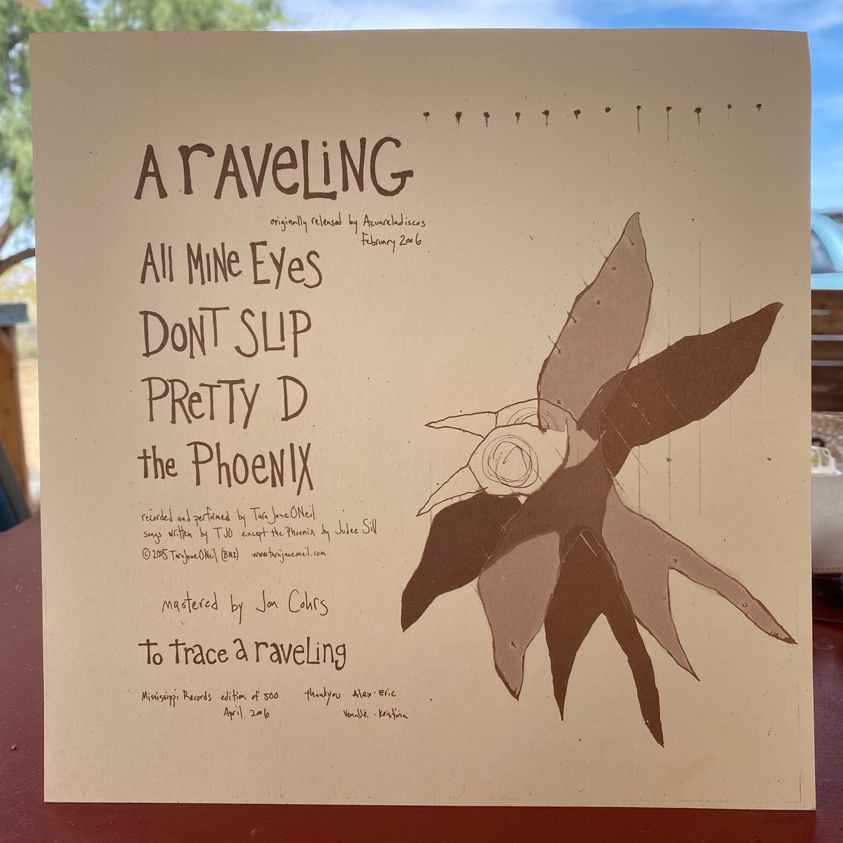 TO TRACE A RAVELING unique painted cover 