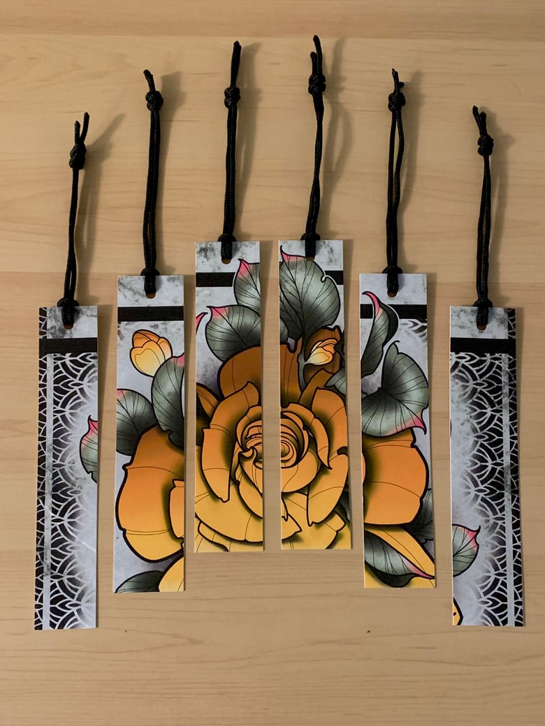 Image of Yellow Rose Bookmarks 