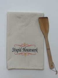 Image 2 of Stupid Housework Tea Towel