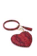 Image 4 of Python Heart Bangle Coin Purse Keychain