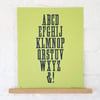 8-Line Wood Type Specimen Posters