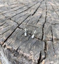 Image 3 of Sterling silver tube studs