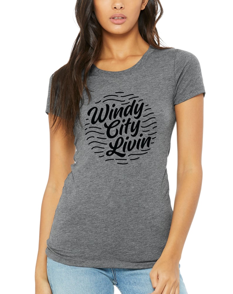 Image of Womens Windy City Livin (Grey Triblend)