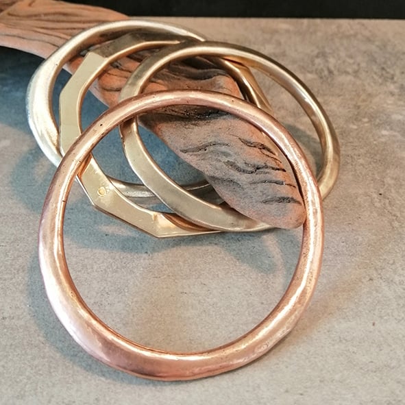 27 Copper Bangle One of a kind vosso studio new zealand