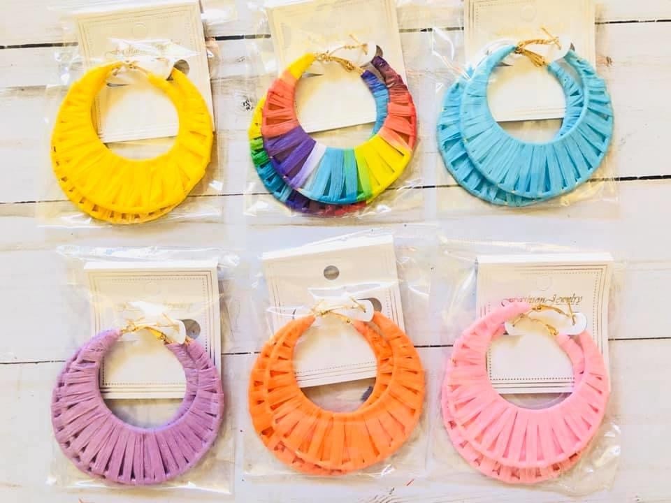 Image of Ribbon Hoop Earrings 