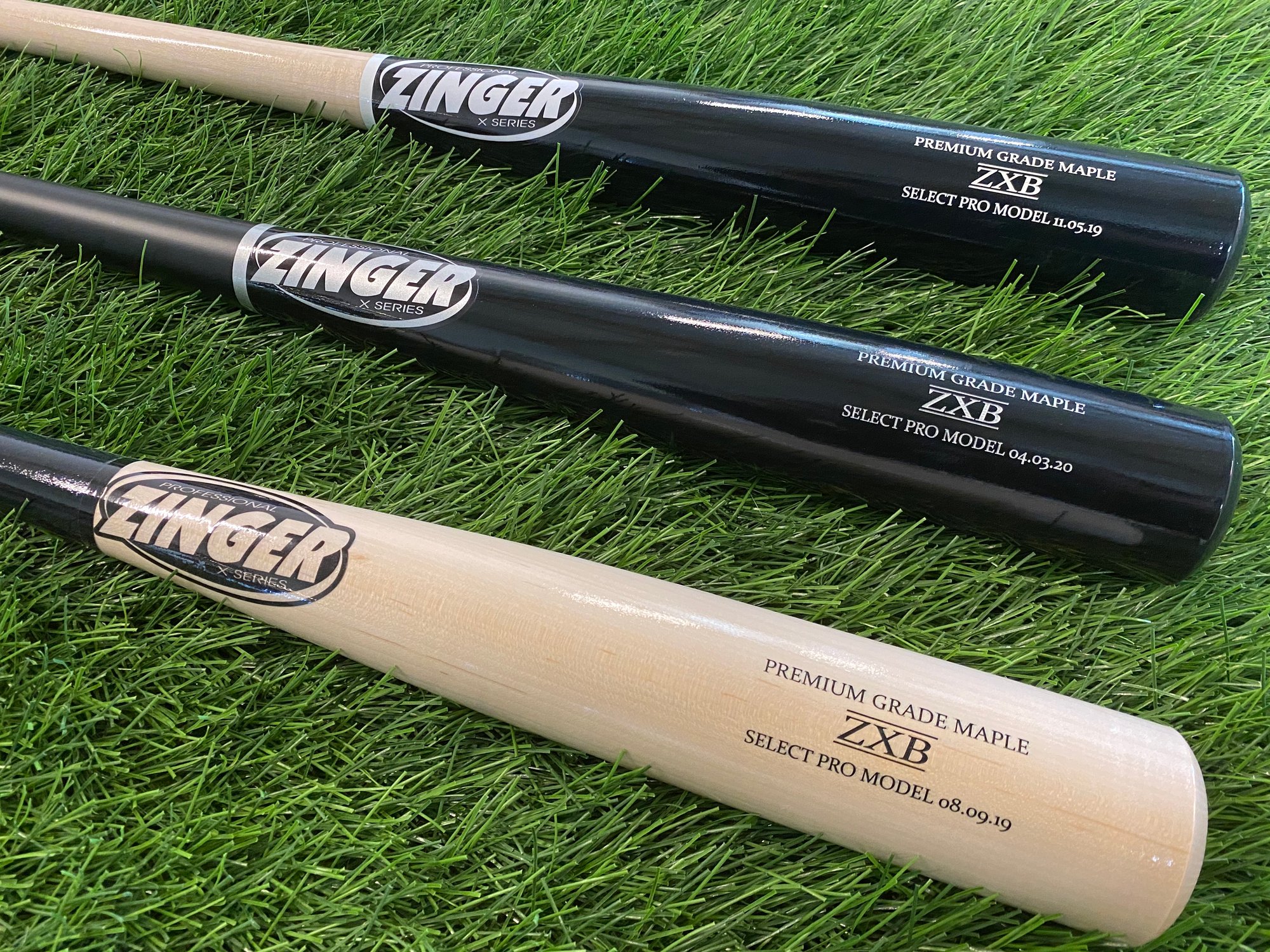 Zinger Bat Company — (6) BAT PACK - ZXB PRO MAPLE W/ INK DOT Zinger Bat Company — (6) BAT PACK - ZXB PRO MAPLE W/ INK DOT