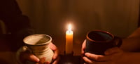 Image 2 of Hand-Dipped Beeswax Taper Candle Set, "Daniel's Candles"
