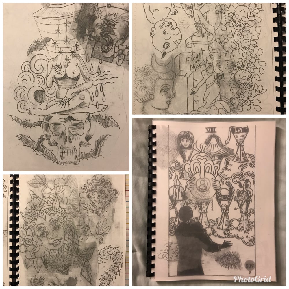 Image of Walt's sketchbook