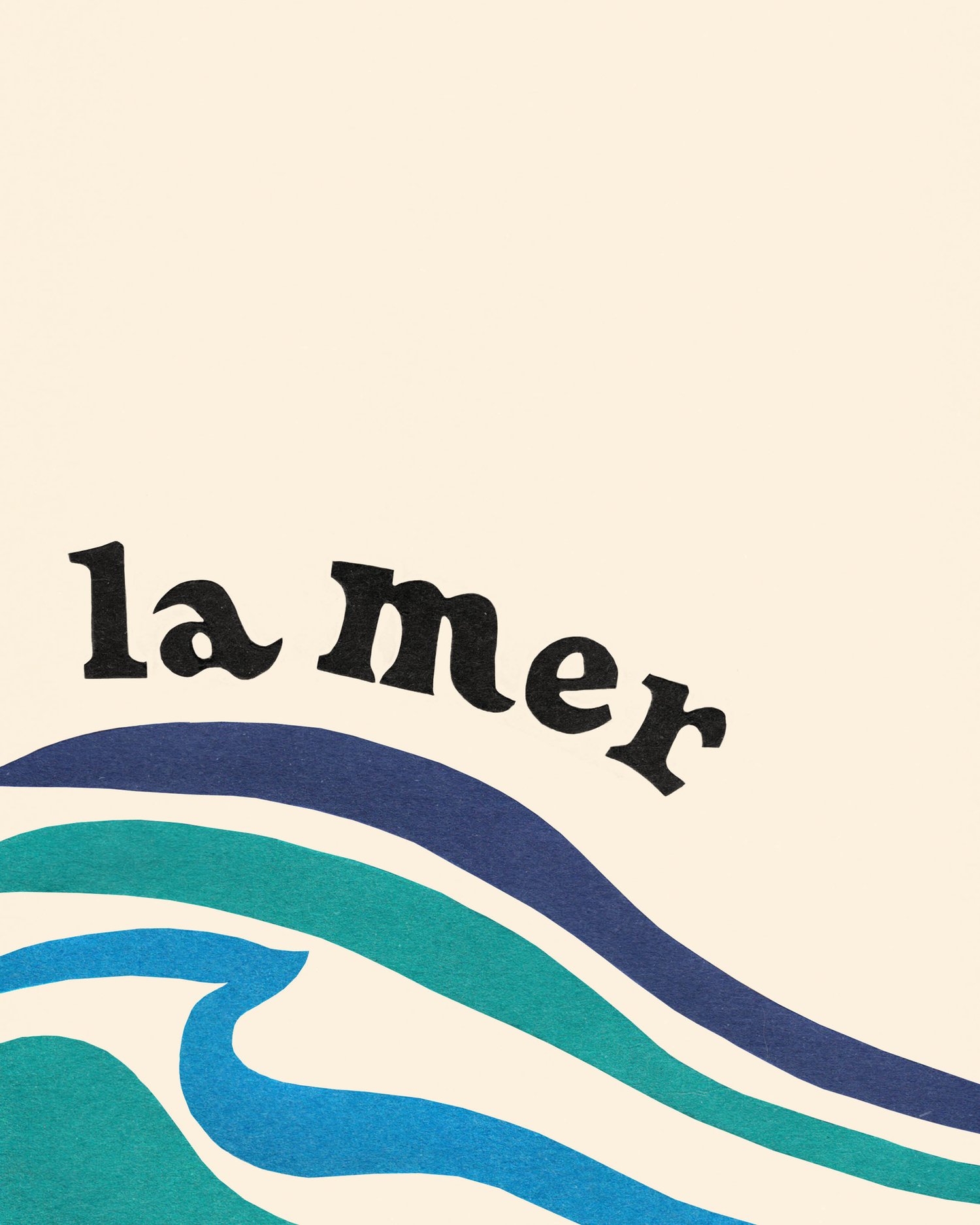 Image of "LA MER "/ collage 40x50cm