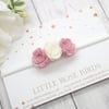 CHOOSE YOUR COLOUR - 3 Small Rose Flower Headband or Clip