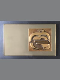 Image 2 of Sculpted Bronze 'Alba Sul Mare' Mirror by Frigerio, Italy
