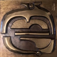 Image 3 of Sculpted Bronze 'Alba Sul Mare' Mirror by Frigerio, Italy