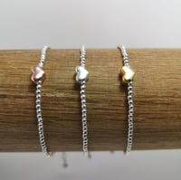 Image 5 of Heart bracelet ~ silver, yellow gold or rose gold
