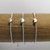 Image 5 of Heart bracelet ~ silver, yellow gold or rose gold