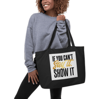 Large organic tote bag