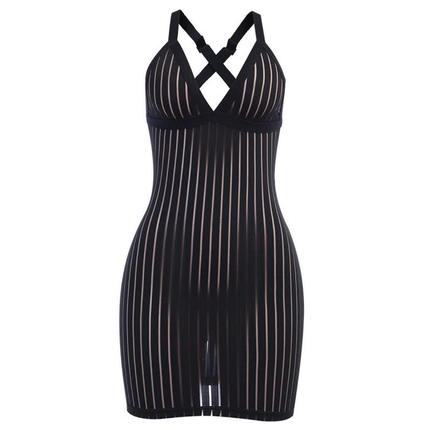 The "Bond Girl" Mesh Mini Dress