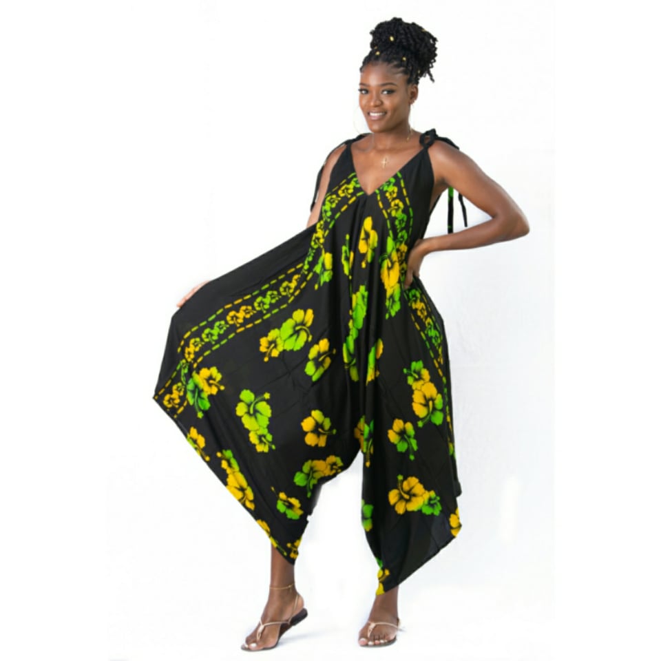 Jamaica Hibiscus jumpsuit/Romper