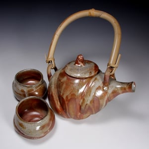 Shino carbon trap tea set (e013)