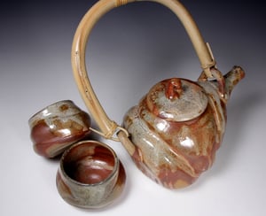 Shino carbon trap tea set (e013)