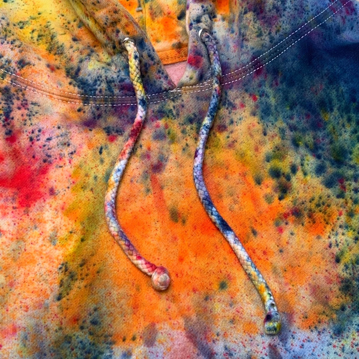 Custom Hand Dyed Heavyweight Pullover Hoodies! - Rainbow