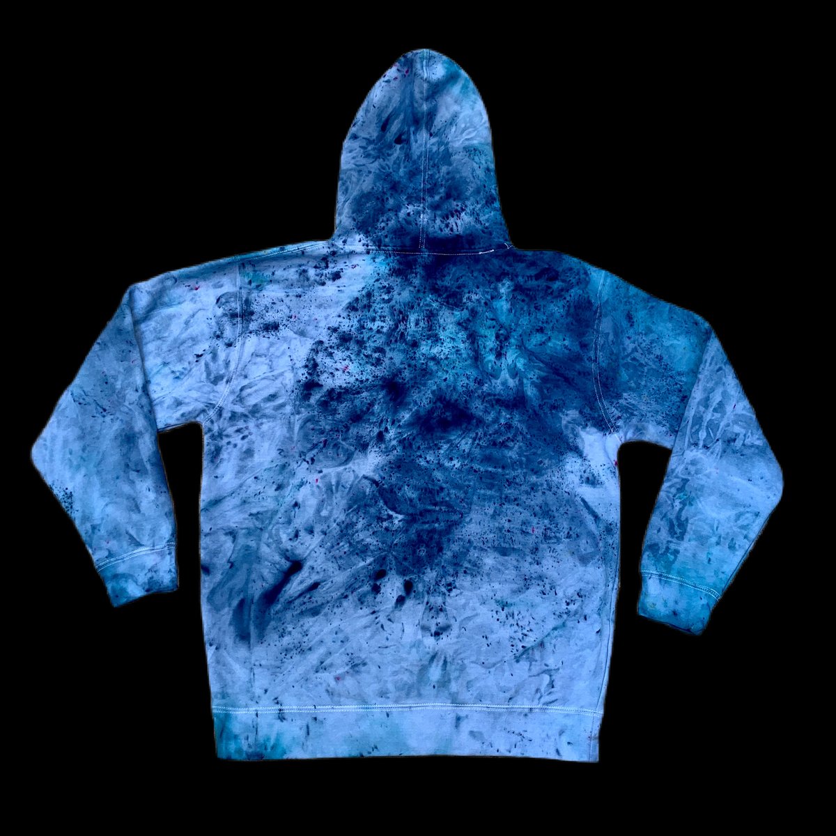 Custom Hand Dyed Heavyweight Pullover Hoodies!! - Blue Galaxy