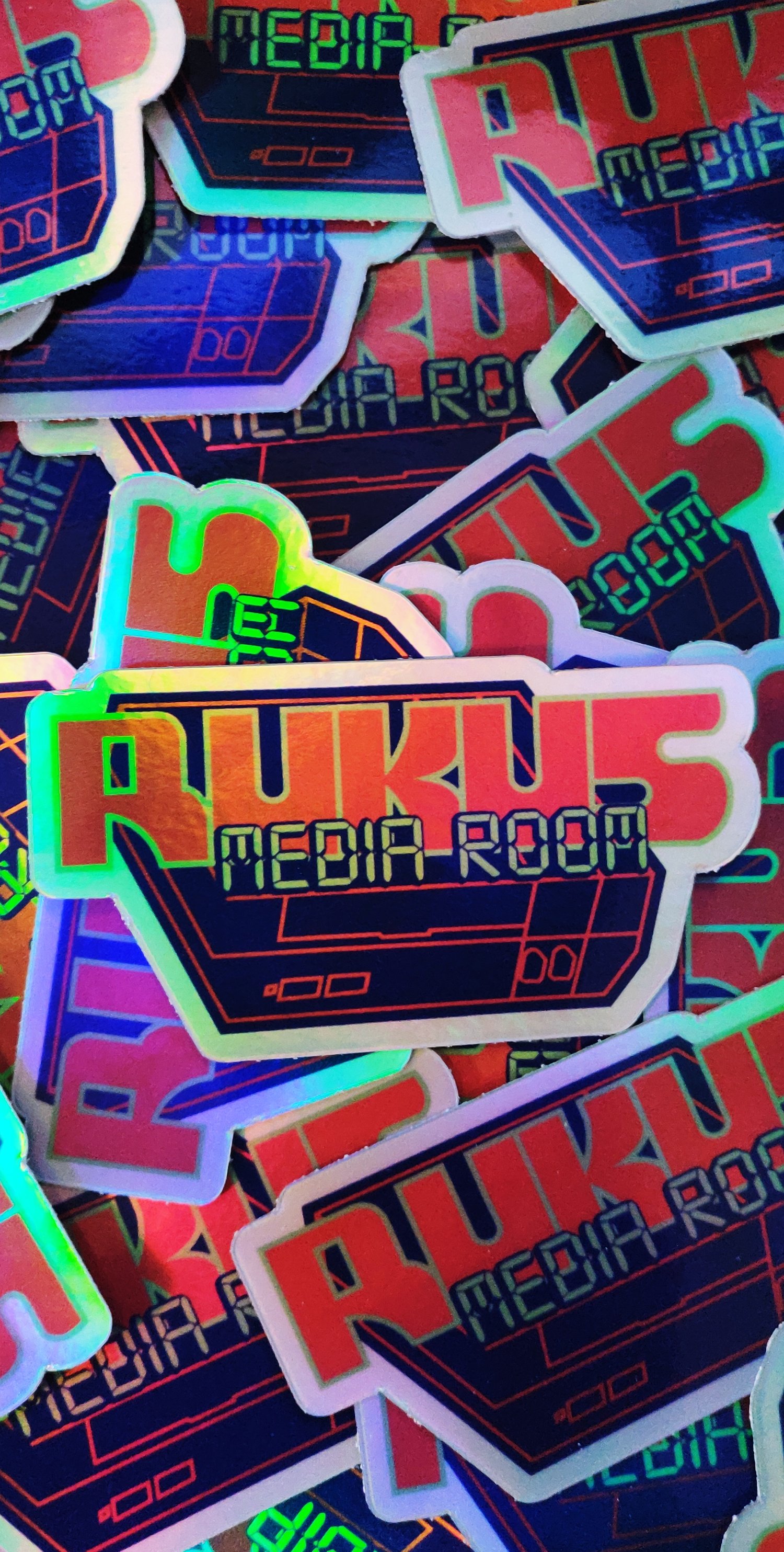 Image of Rukus Media Room Holo Sticker