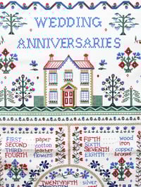 Image 2 of Wedding Sampler Tea Towel