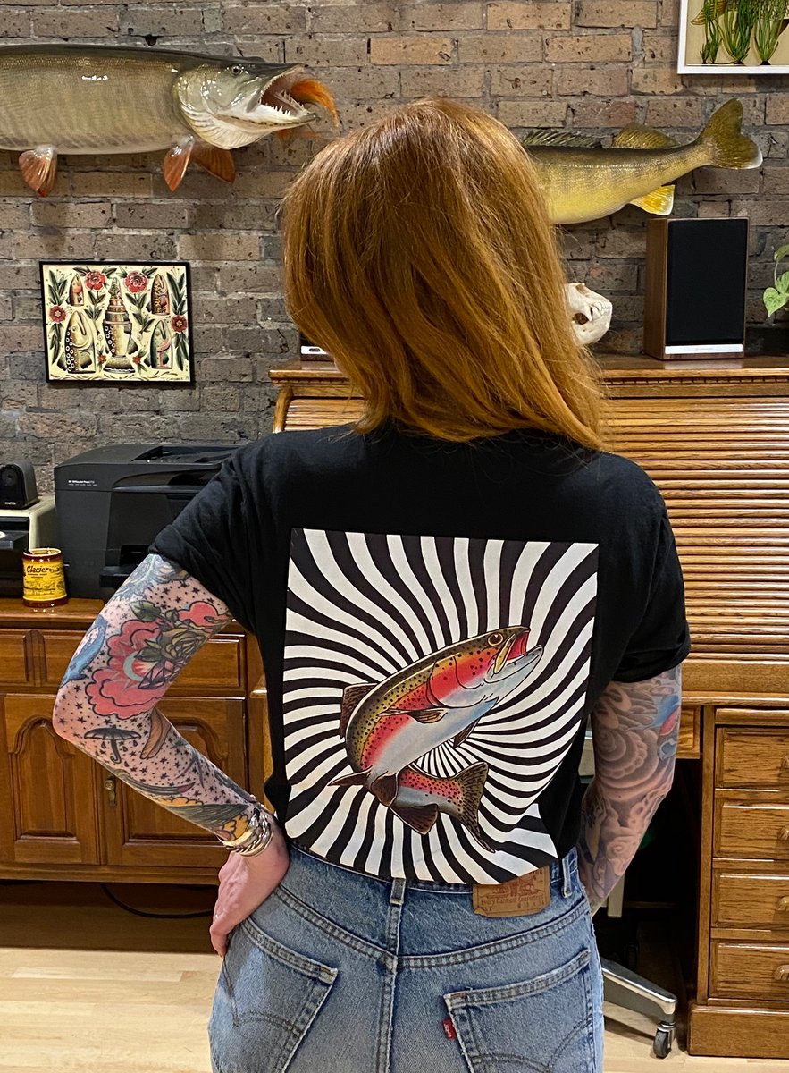 Stone Arch Tattoo Trout Spiral Tee | Stone Arch Tattoo & Company