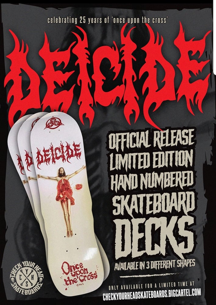 Image of DEICIDE ONCE UPON THE CROSS SKATEBOARDS